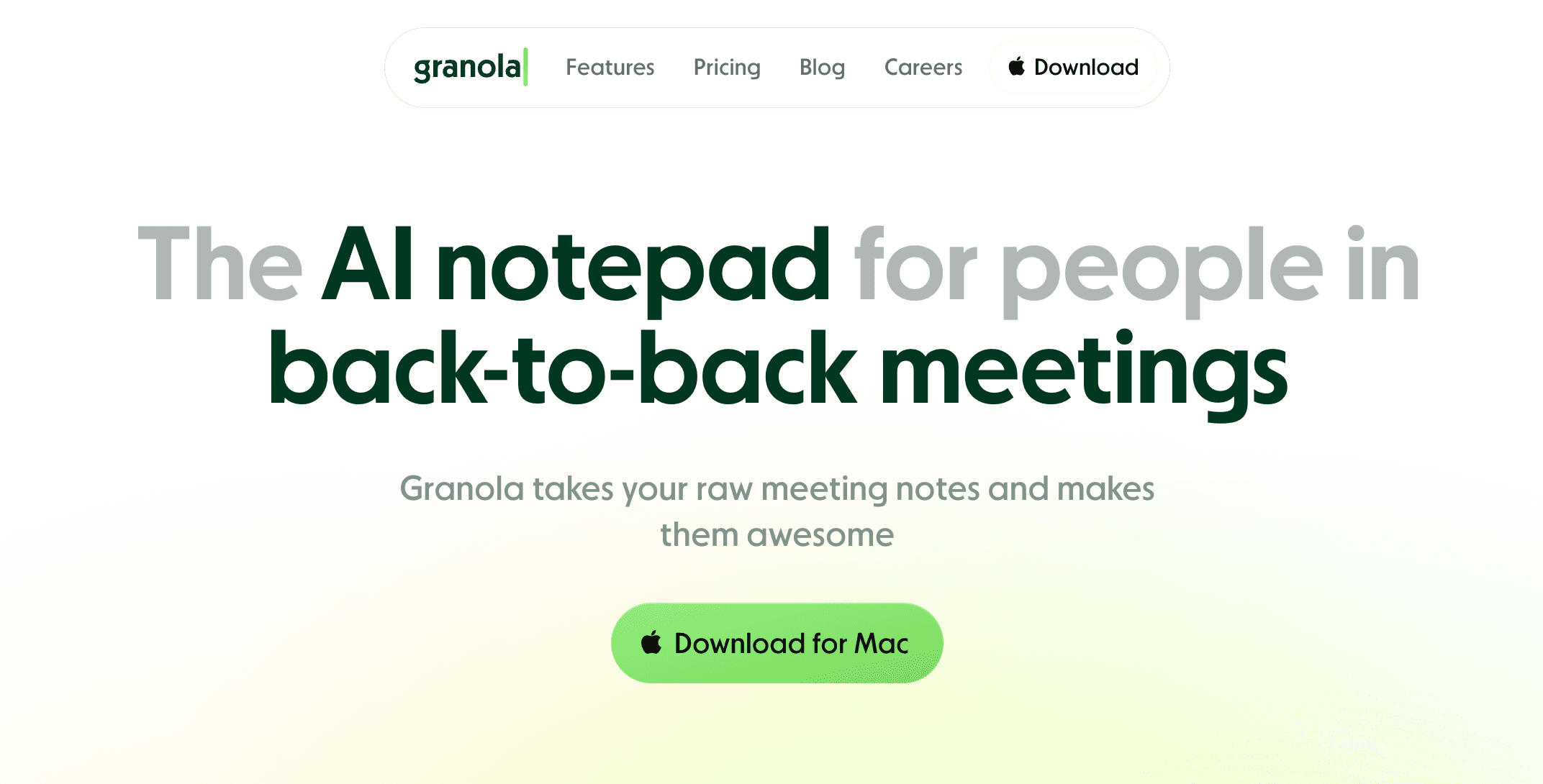 Granola - AI notepad for meetings